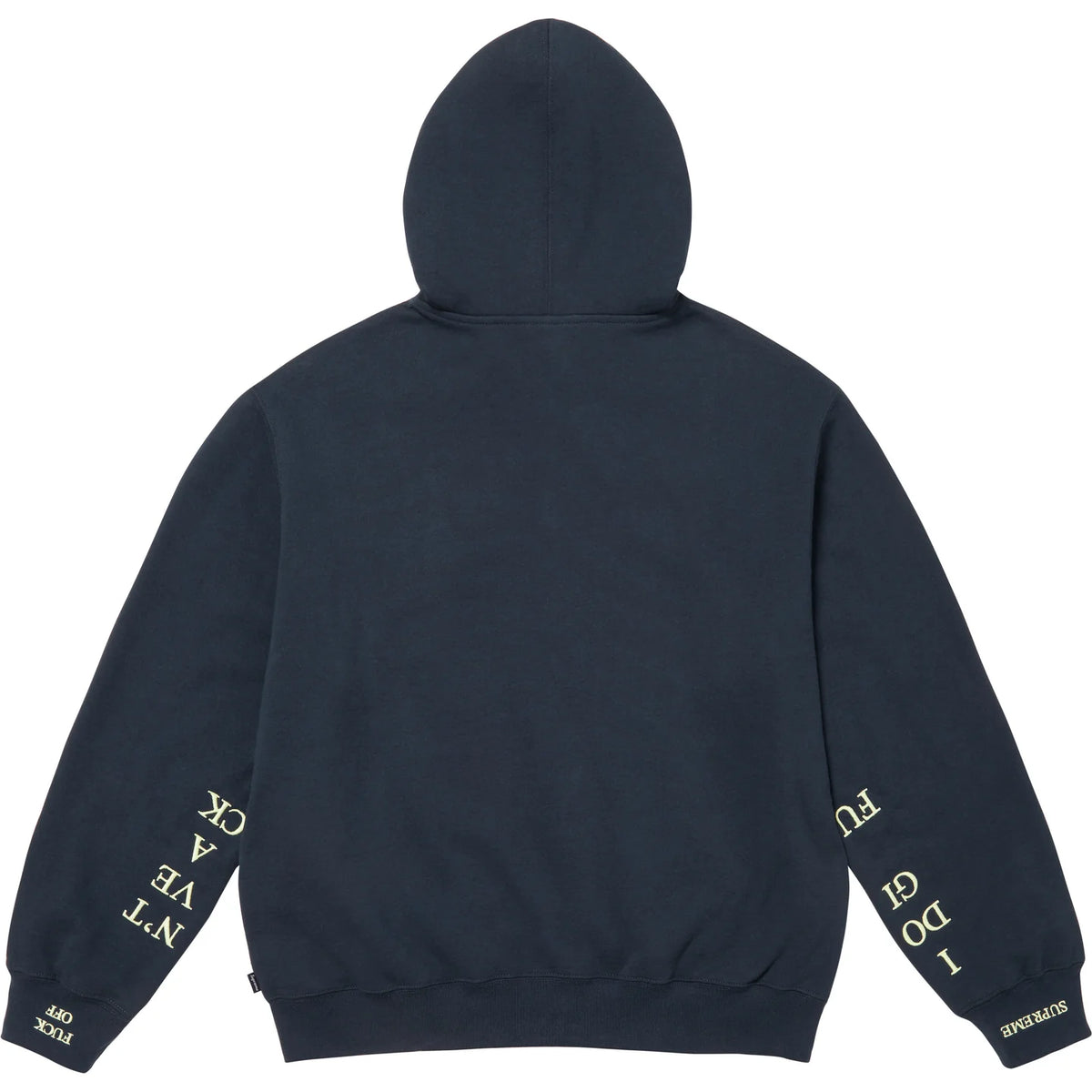 Supreme 25FW IDGAF' Zip Up Hooded Sweatshirt