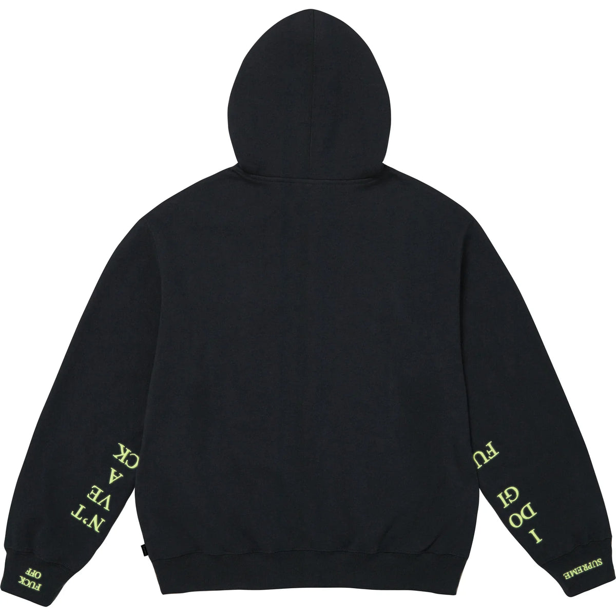 Supreme 25FW IDGAF' Zip Up Hooded Sweatshirt