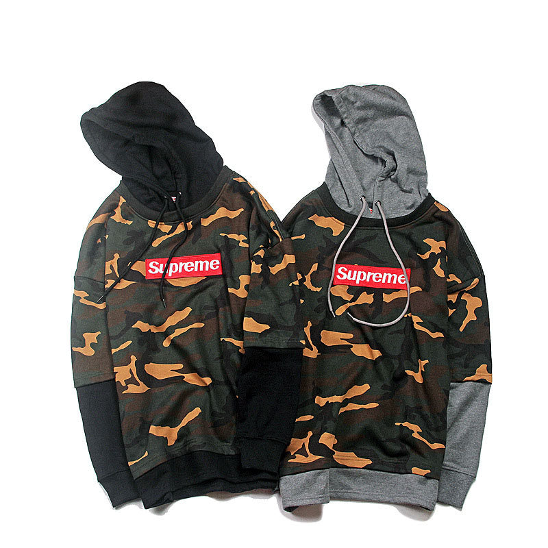 Supreme Camo False Two フーデッド パーカー 2色