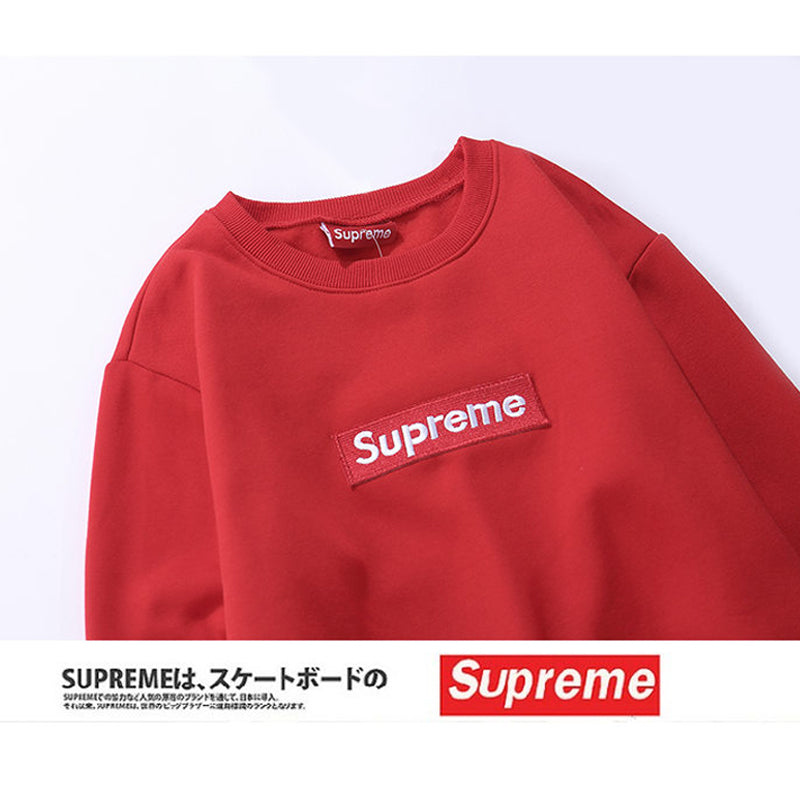 Supreme (シュプリーム) 15FW ボックスロゴ クルーネック スウェットシャツ(Box Logo Crewneck Sweatshirt) レッド