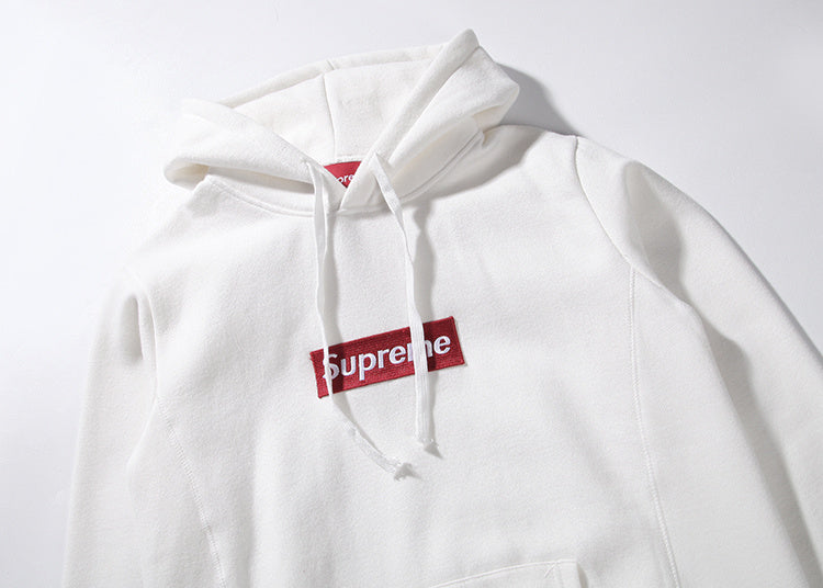 Supreme (シュプリーム) 15FW ボックス ロゴ フーデット スウェットシャツ パーカー(Box Logo Hooded Sweatshirt Pullover) ホワイト 002