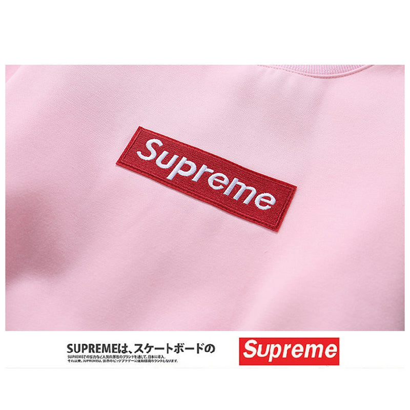 Supreme (シュプリーム) 15FW ボックスロゴ クルーネック スウェットシャツ(Box Logo Crewneck Sweatshirt) ピンク