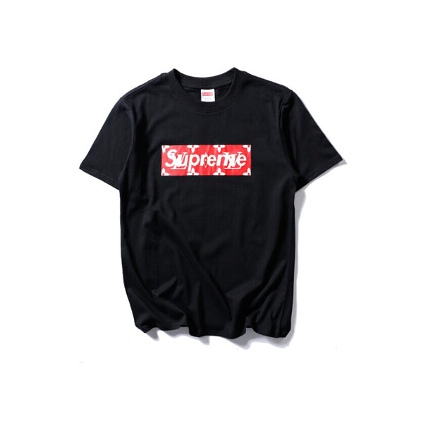 大人気ブランド supreme x Louis vuitton Tシャツ ブラック