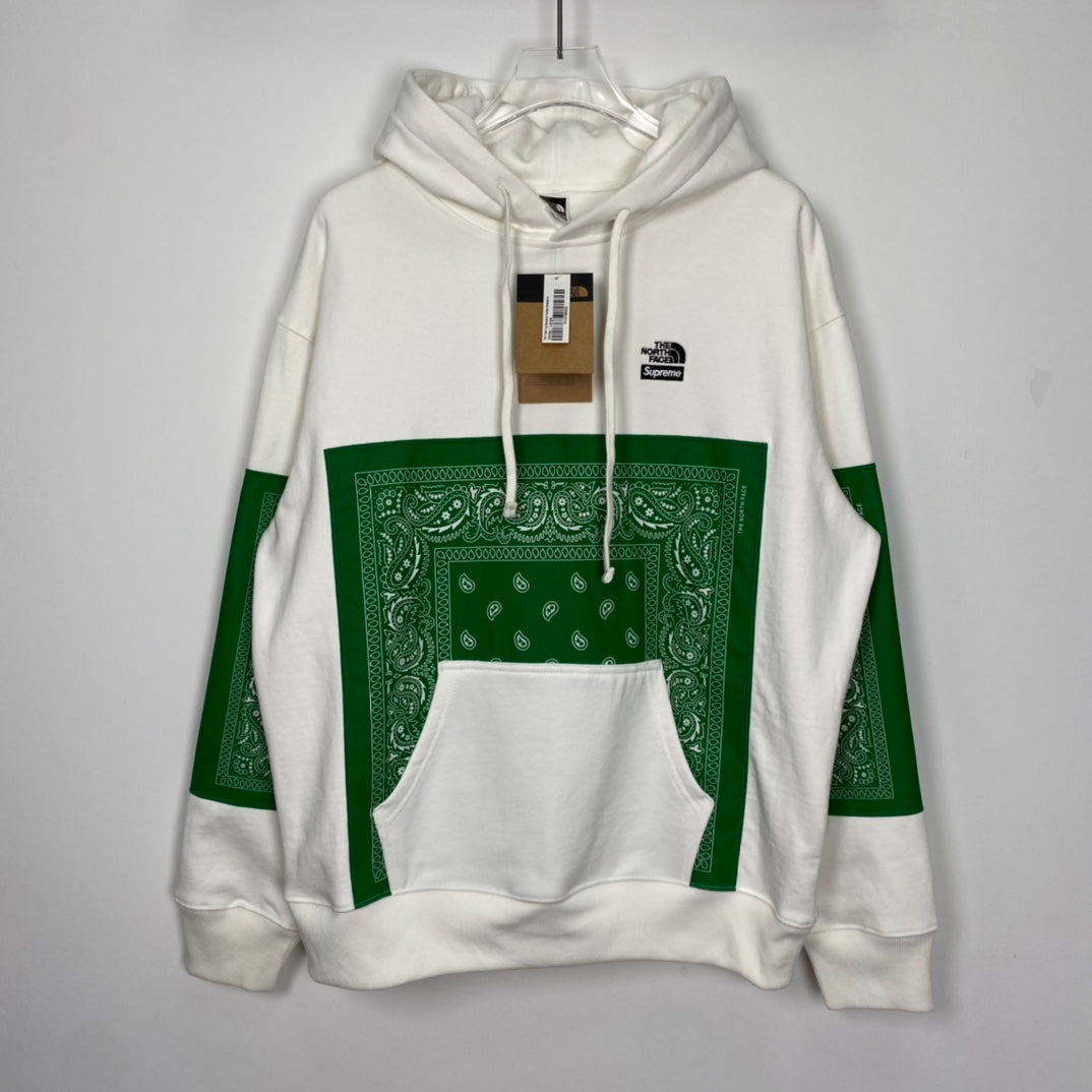 Supreme The North Face Bandana Hooded Sweatshirt White（SUP-SS22-449）