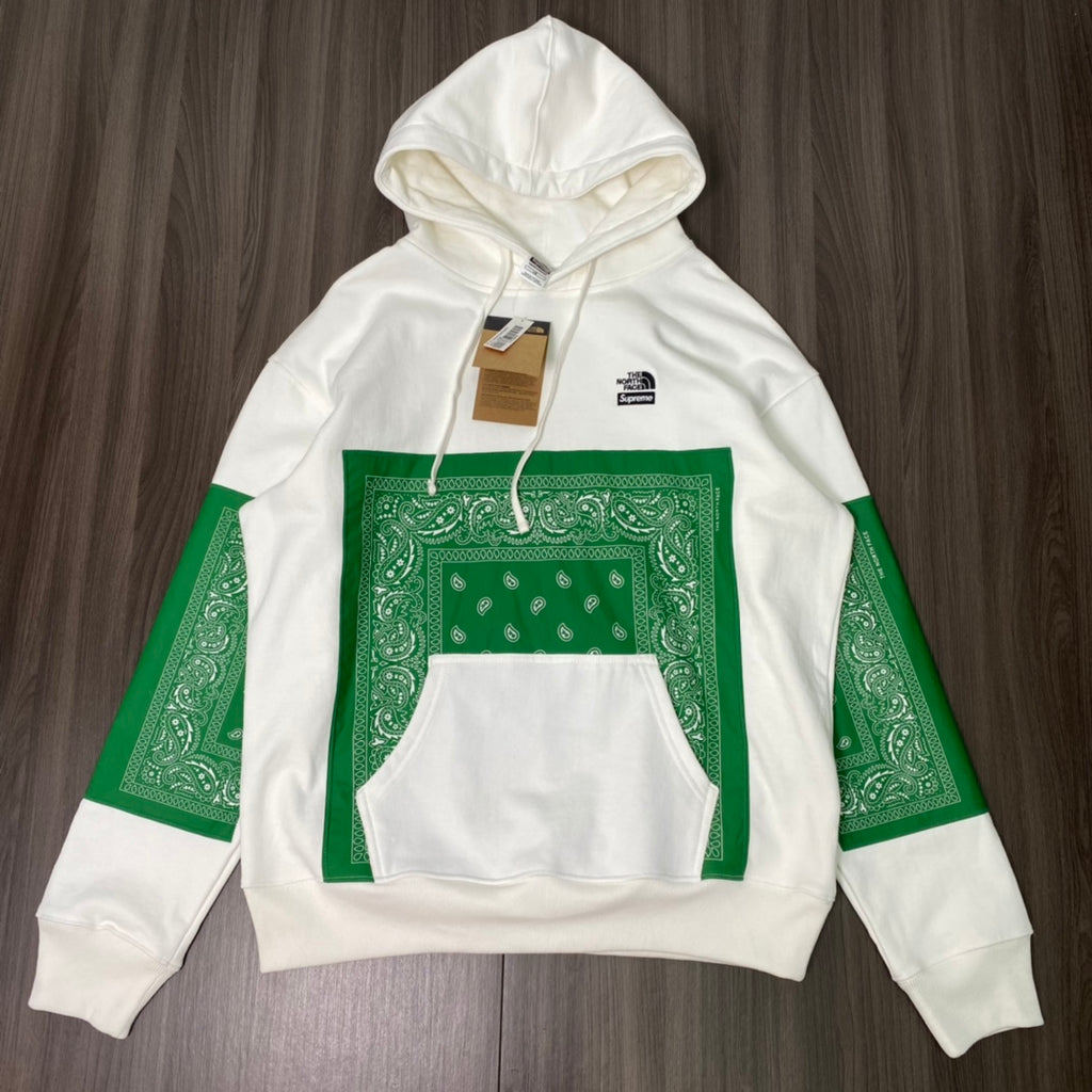 Supreme The North Face Bandana Hooded Sweatshirt White（SUP-SS22-449）