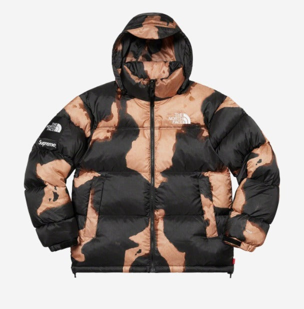 Supreme®/The North Face® Bleached Denim Print Nuptse Jacket