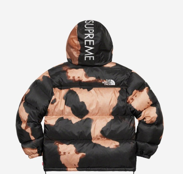 Supreme®/The North Face® Bleached Denim Print Nuptse Jacket