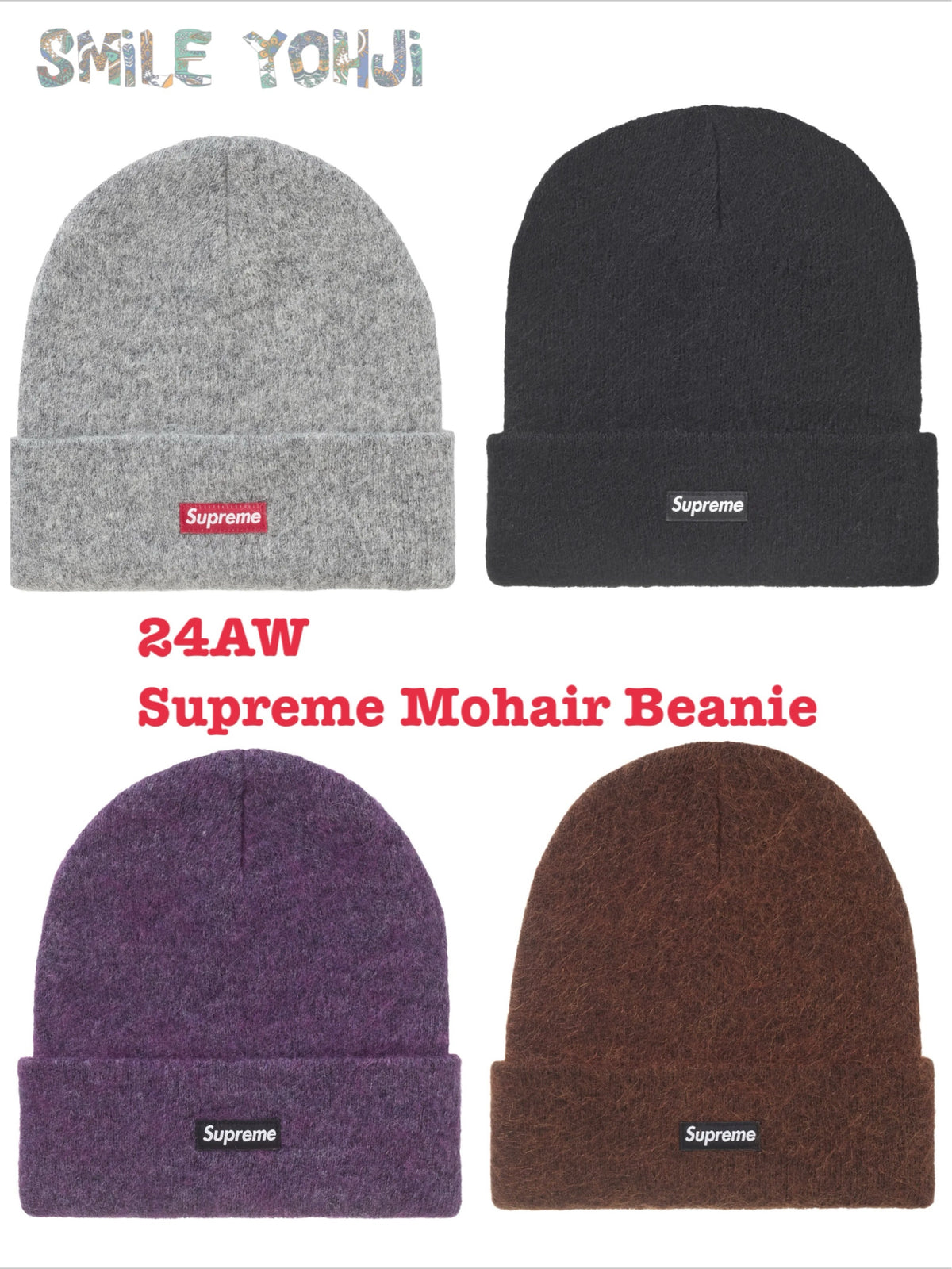 ★24AW WEEK10★Supreme Mohair Beanie