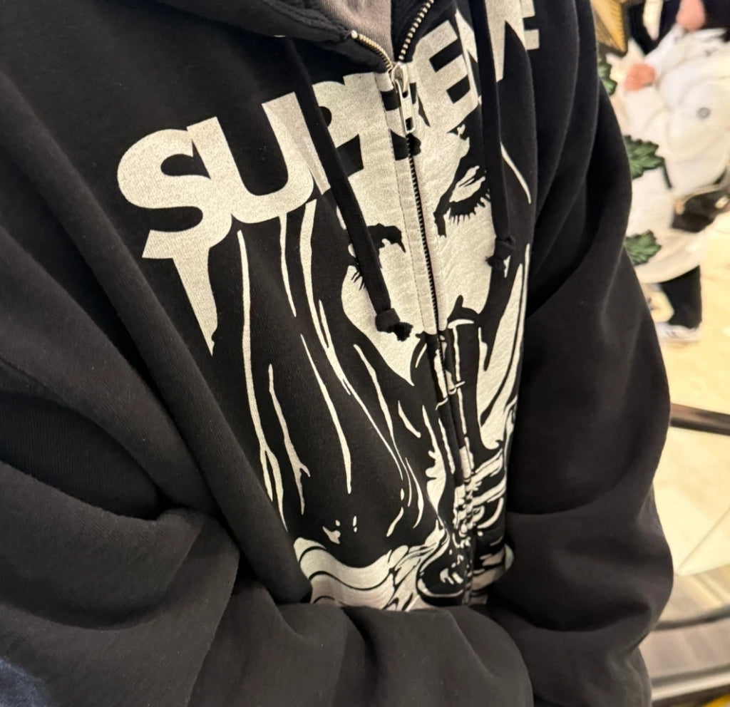Supreme®/HYSTERIC GLAMOUR Thermal Lined Zip Up Hooded Sweatshirt