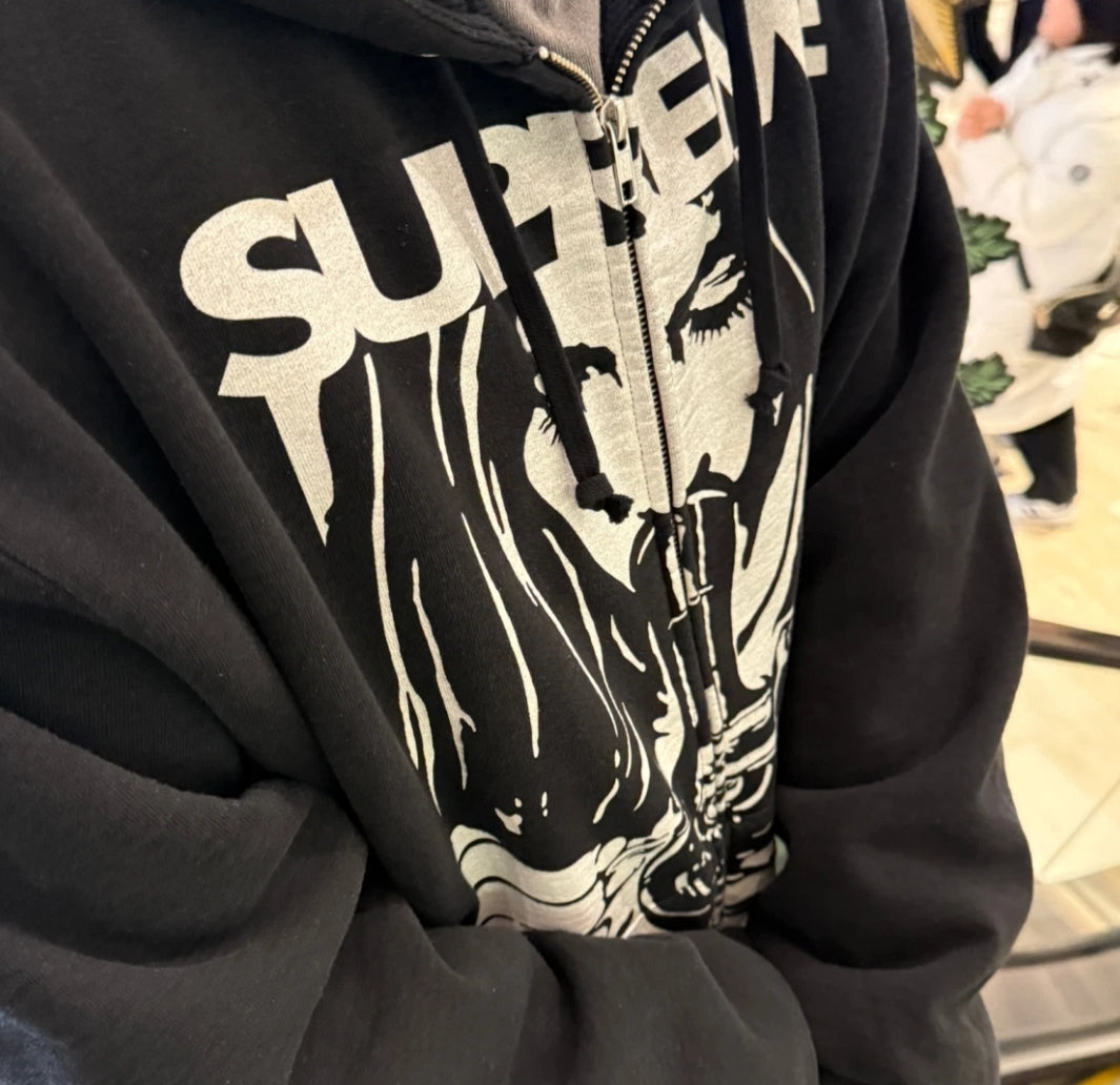 Supreme®/HYSTERIC GLAMOUR Thermal Lined Zip Up Hooded Sweatshirt