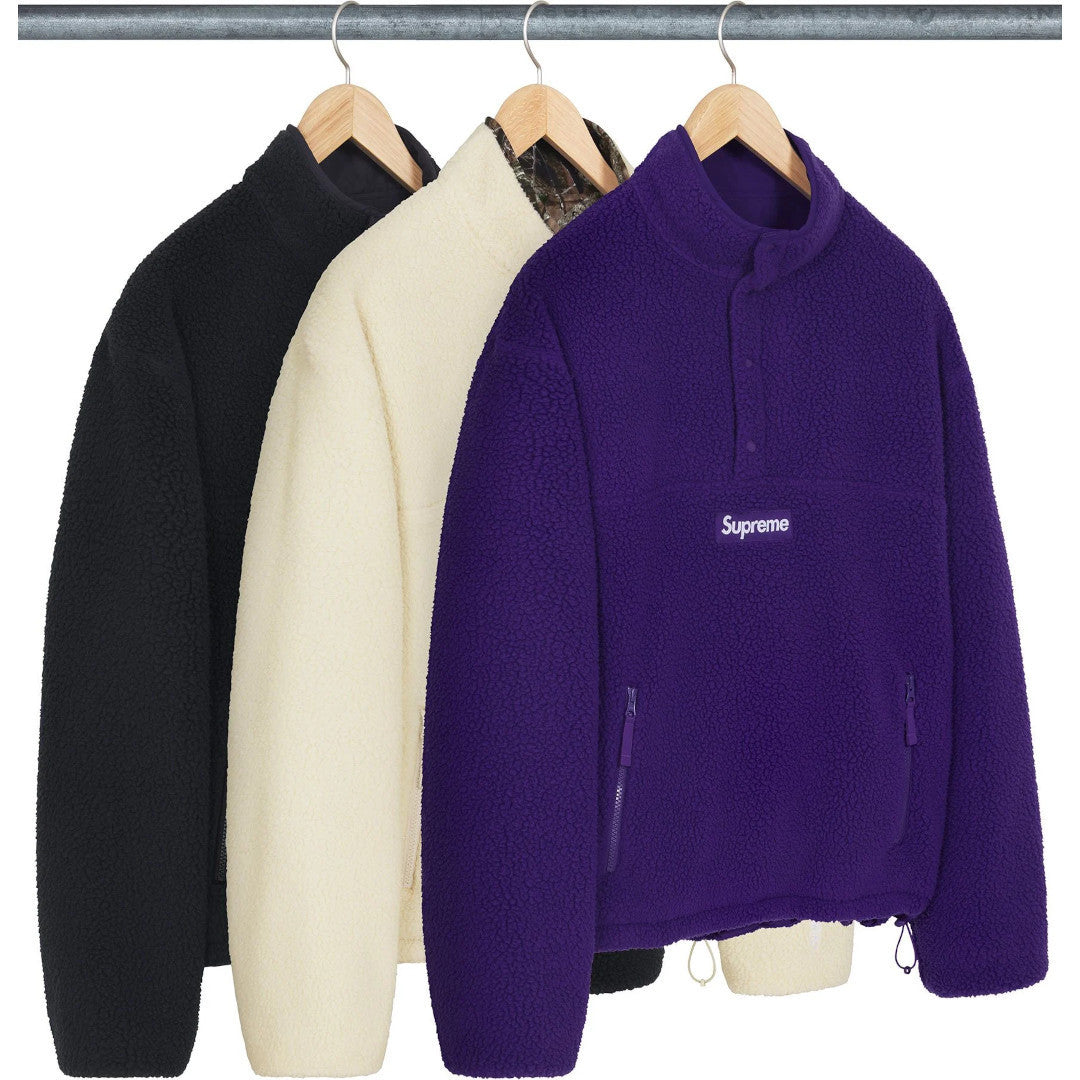 Supreme★定番★ポーラテックフリース リバーシブルプルオーバー