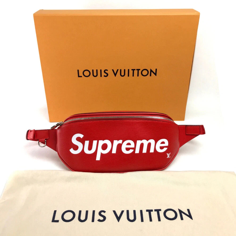 LOUIS VUITTON x SUPREME M53418 Epi Bum bag Waist pouch Belt bag Hip bag body bag