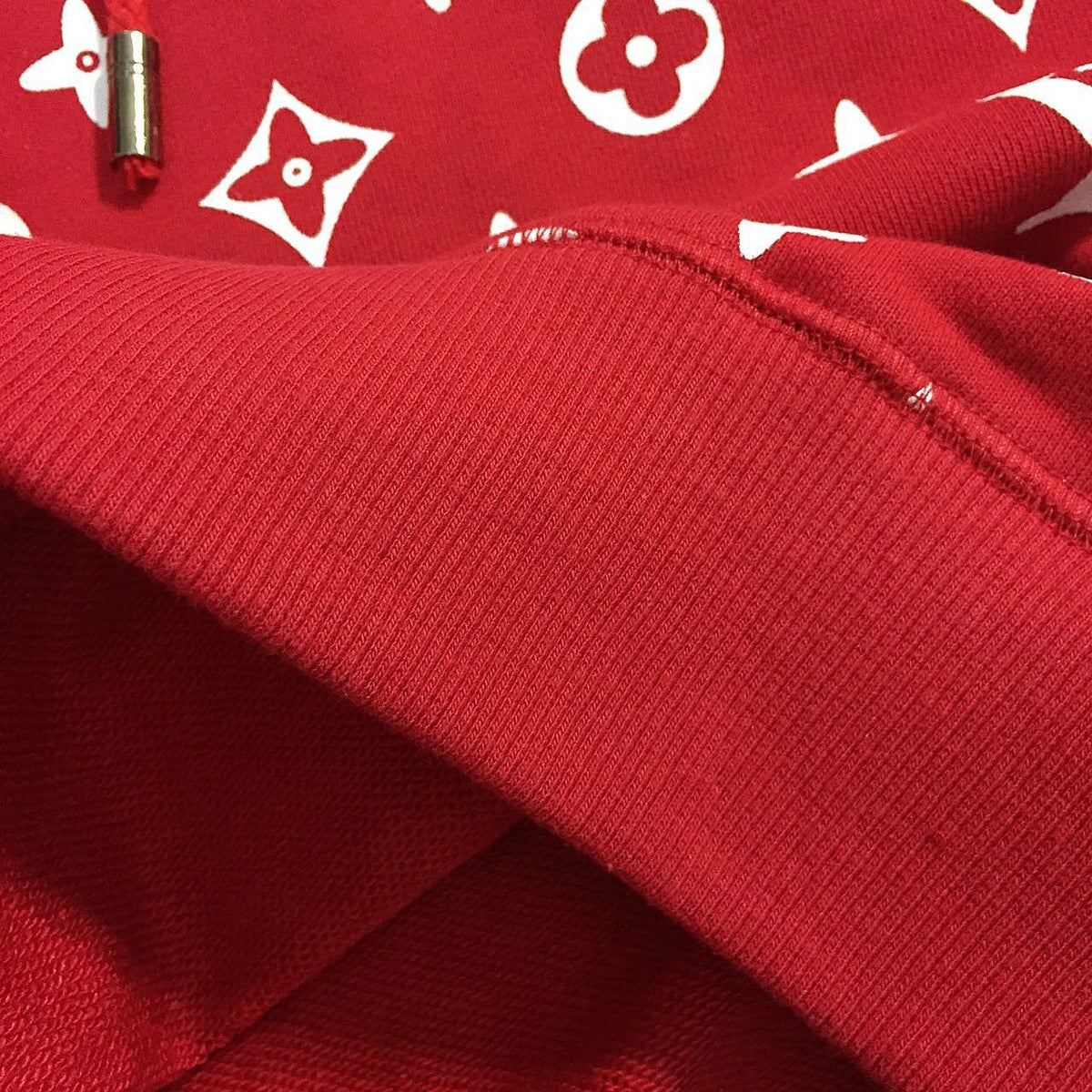大人気ブランド supreme x Louis vuitton パーカー レッド